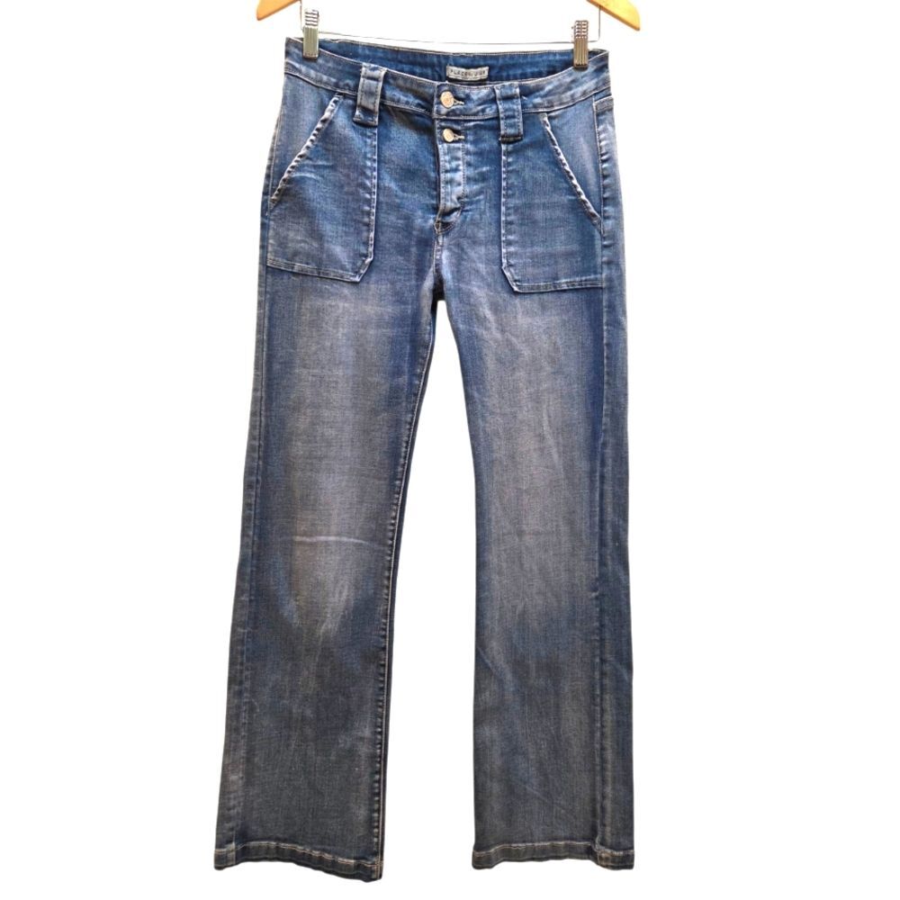 Place du Jour Vintage Denim Adele Large Pocket Women's Jeans Button Fly 40/8